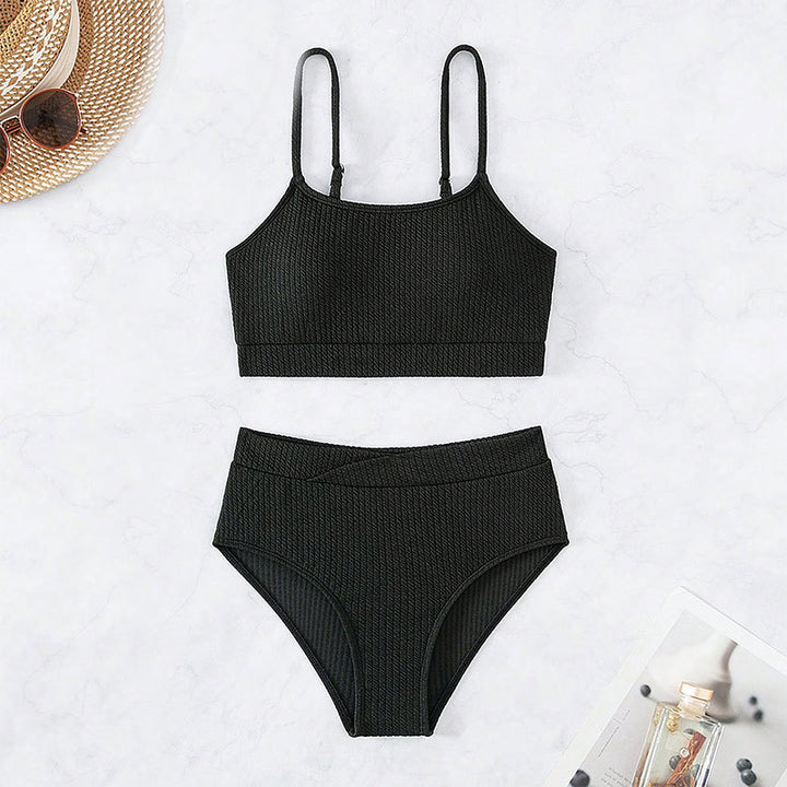 Dame Højtaljet Bikini top med integreret Bustier Skovae