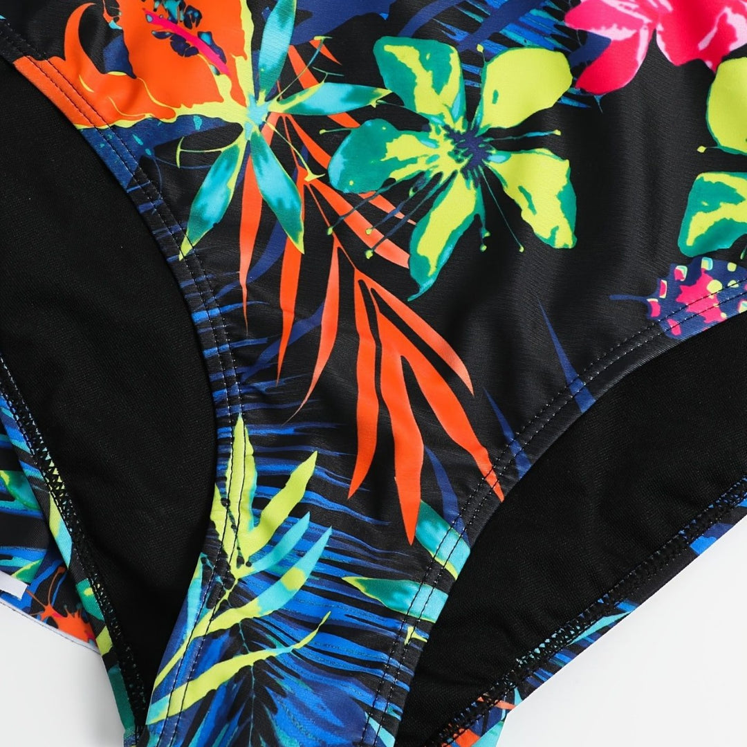 Dame sv swimsuit med elegant indpakningsdesign Skovae