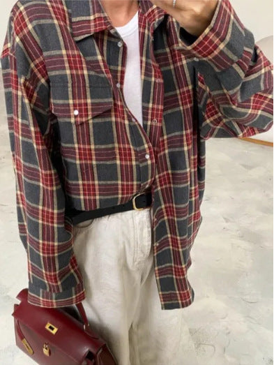 Dame ternet skjorte i casual oversize-snit Stilla
