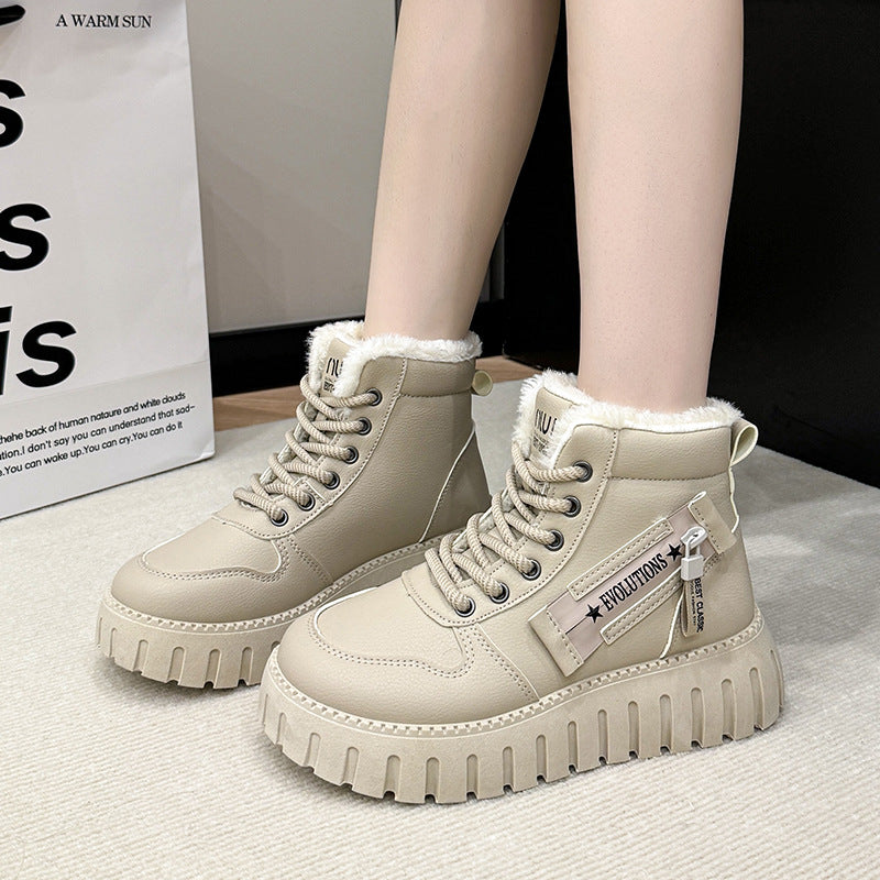 Dame Vinterhøje Sneakers med blødt for og skridsikker sål Stilla