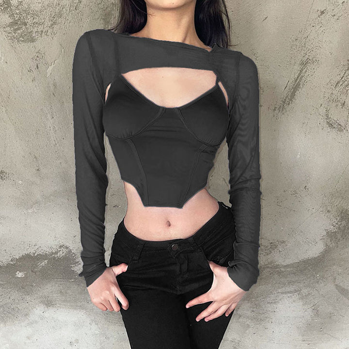 Dame Sporty og elegant top med lange ærmer Skovae