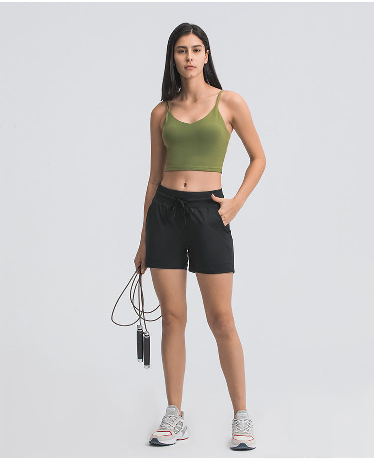 Stilla | Talje Yoga Shorts Til Kvinder