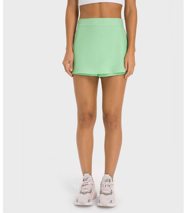 Stilla | Fugtabsende Hurtigtørrende Yoga Skort Med Multifunktionelt Lomme Design