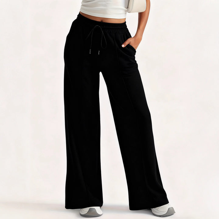 Dame løse sweatpants med sidelommer og elastisk bund Skovae