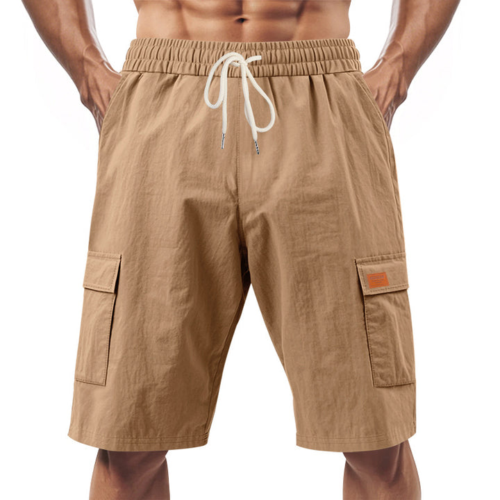 Herrer praktiske Cargo-Shorts med elastisk talje og sidelommer Stilla