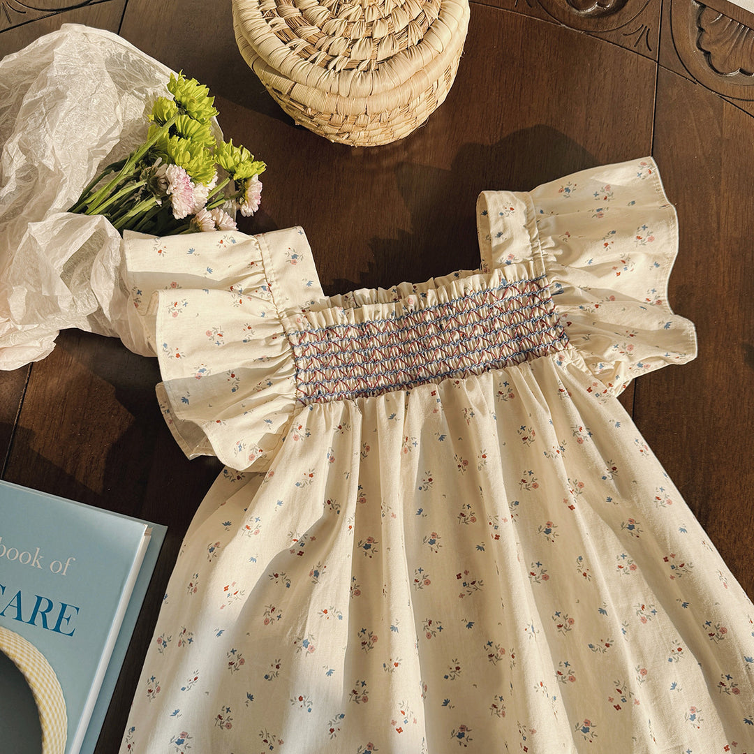 Femme Floral Bomulds Kjole Stilla