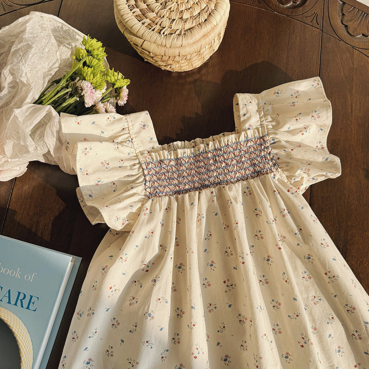 Femme Floral Bomulds Kjole Stilla