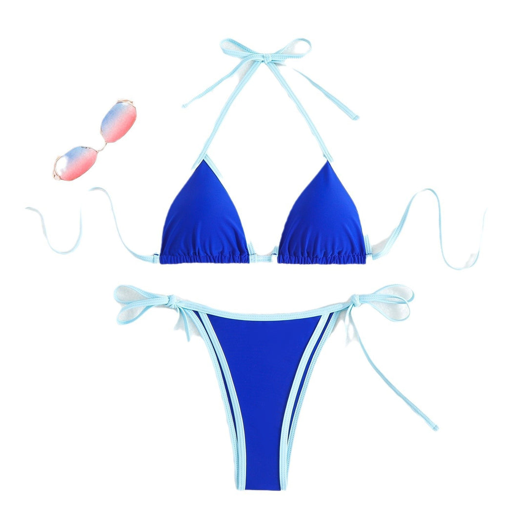 Dame Triangel-Bikini med justerbare stropper Skovae