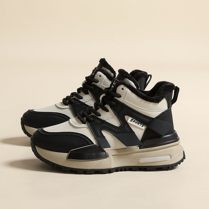 Dame Sporty High-Top Sneakers med varmt foer og skridsikker sål Stilla