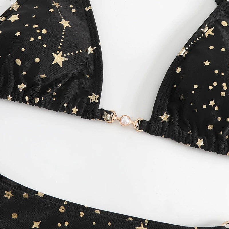 Kvinder Starry Triangle Bikini Sæt Stilla