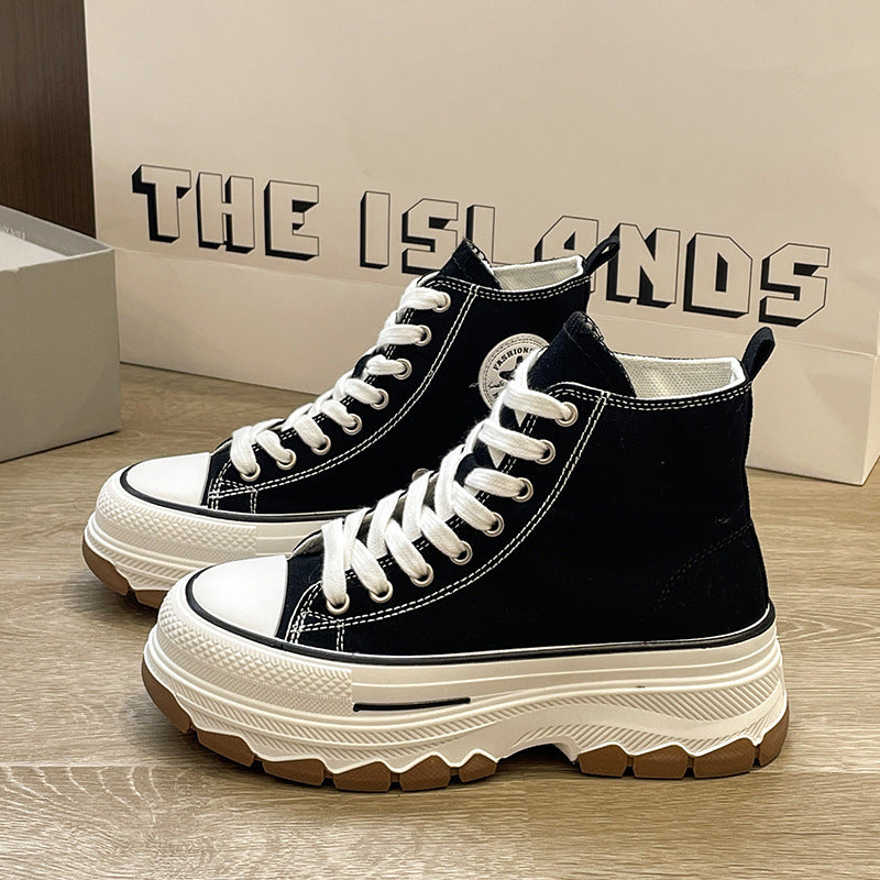 Dame Chunky High-Top Sneakers med skridsikker sål og moderigtig profilering Stilla
