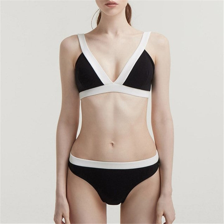 Dame moderigtigt To-i-en bikini-sæt med flydende nederdel og justerbare stropper Stilla