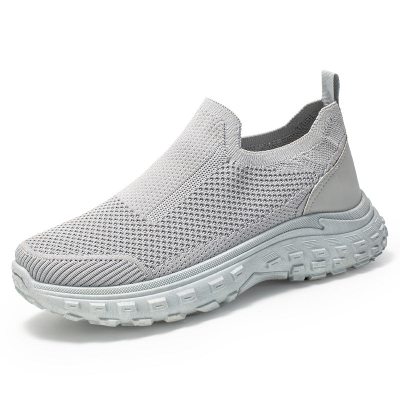 Dame Slip-On Sneakers med åndbart strikkens overflade og skridsikker sål Stilla
