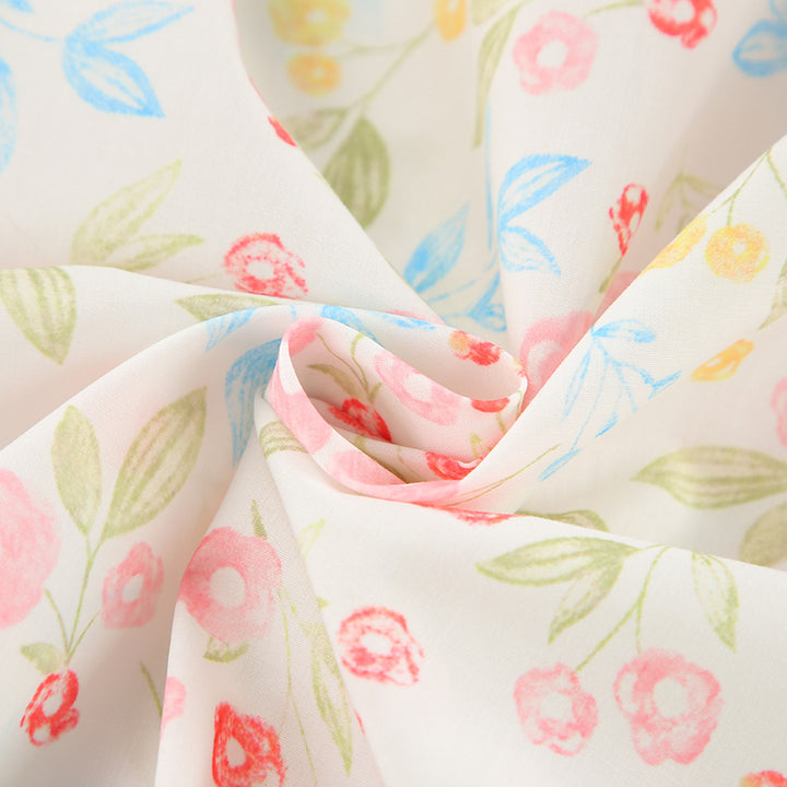 Dame pyjamasæt med blomsterdesign og løs pasform Stilla