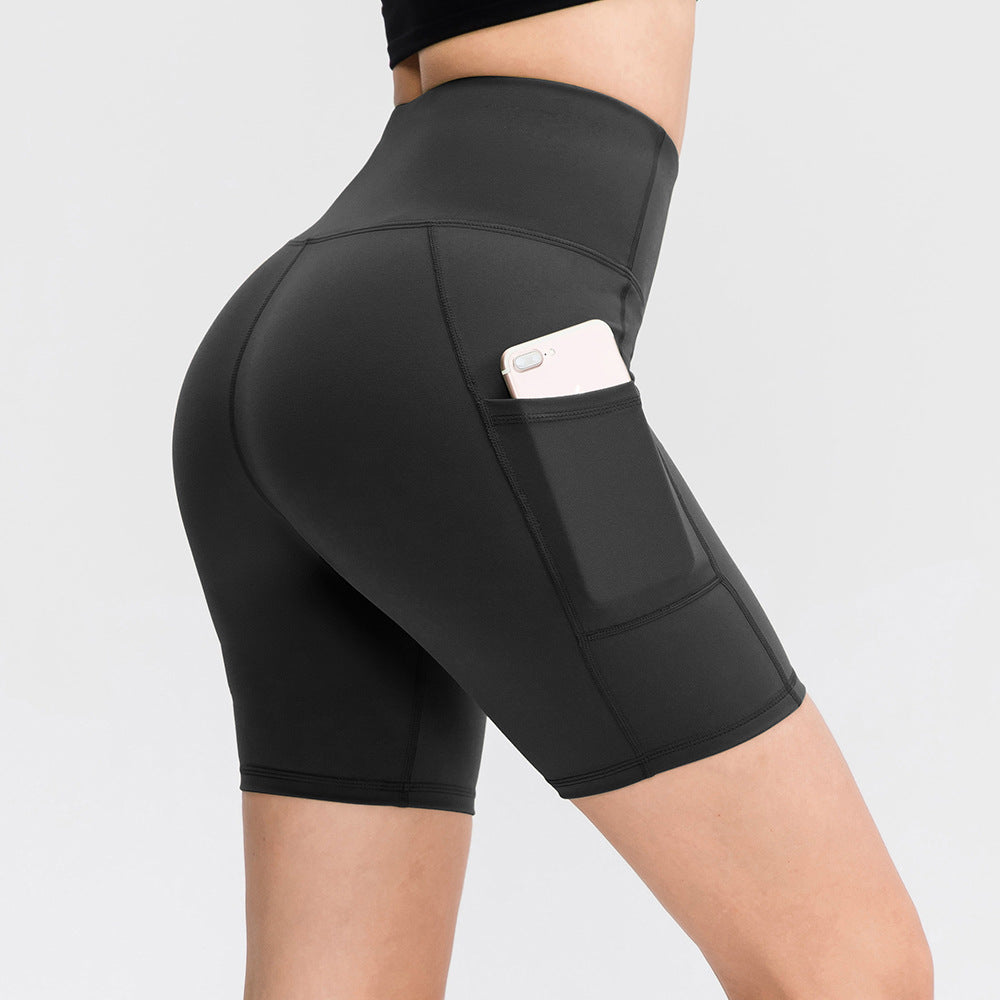 Dame Sportliche Højt Skårne Shorts Stilla