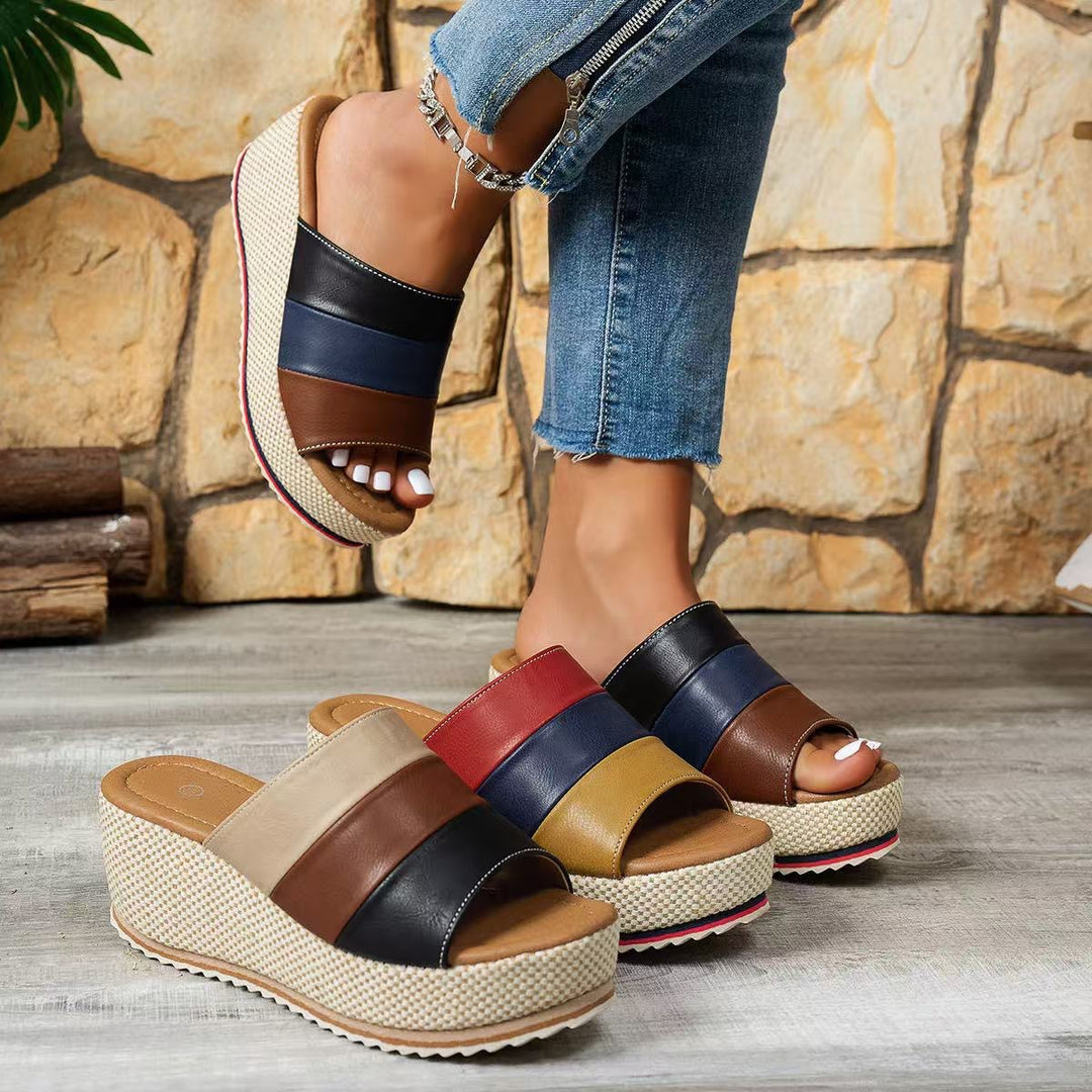Dame plateau sandaler med ergonomisk fodseng-teknologi Stilla