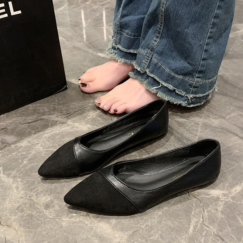 Dame nan spitze slip-on halvskor i materialmix med ergonomisk komfortfodbetræk og fleksibel profil sål Skovae