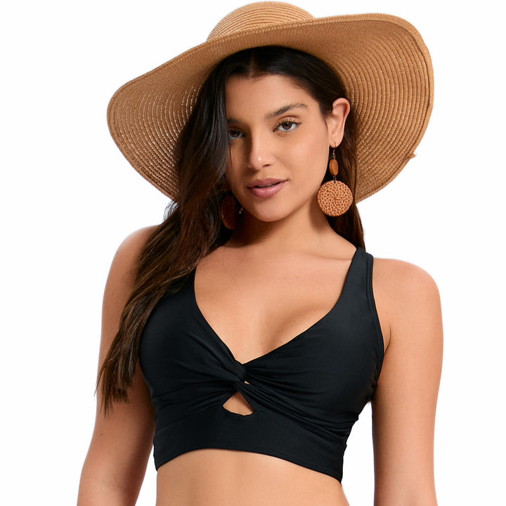 Dame Sporty Bikini-top med innovativt knude-design og Racerback Stilla