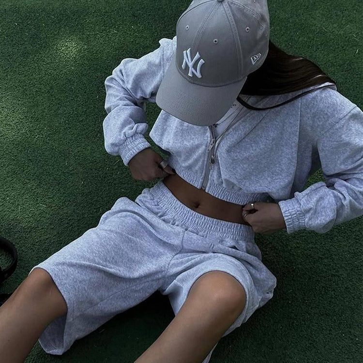 kvinders afslappede shorts med elastisk talje og praktiske sidelommer Skovae