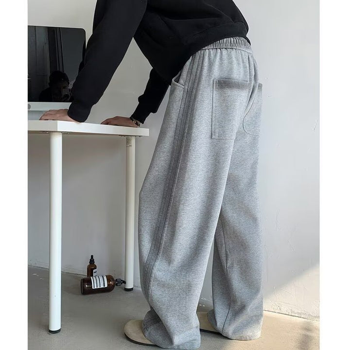 Herrer Behagelige Relaxed Fit Sweatpants med elastisk talje og praktiske lommer Stilla