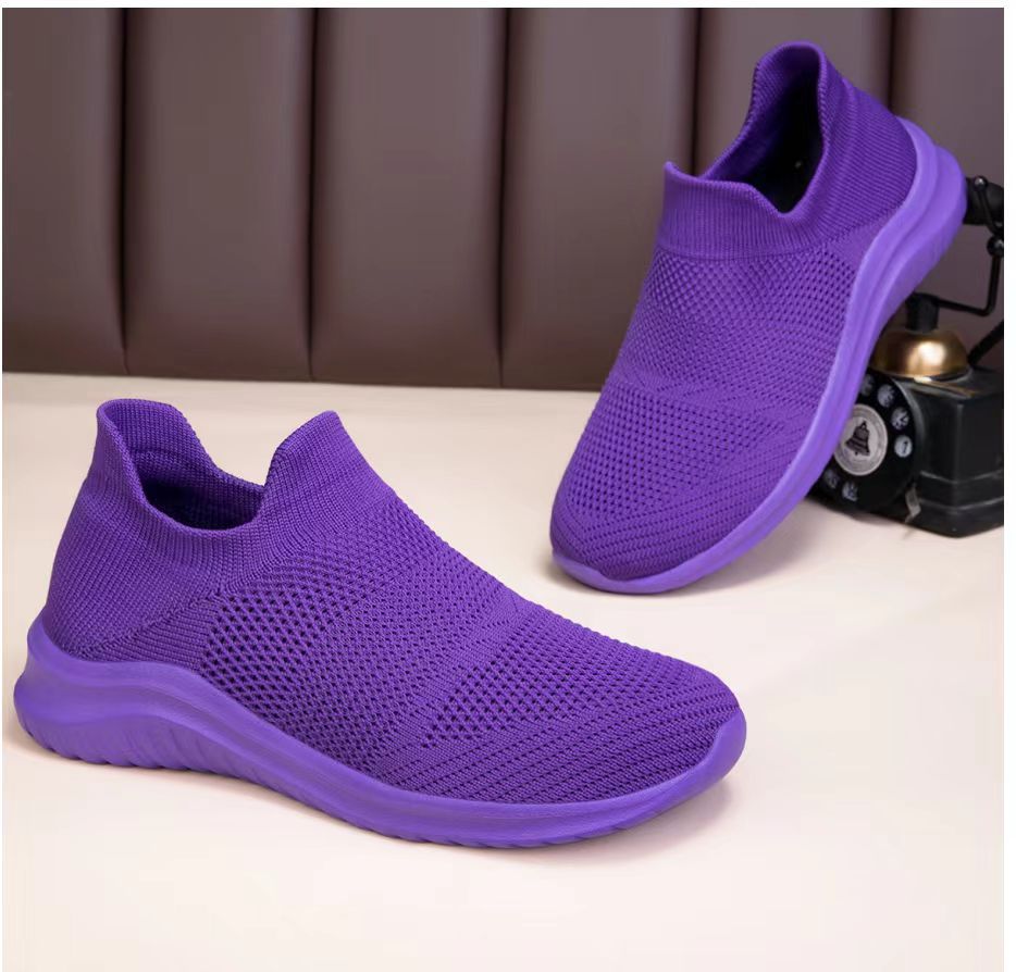 Unisex nan åndbare strik-sneakers med ergonomisk memory-fodsål Skovae
