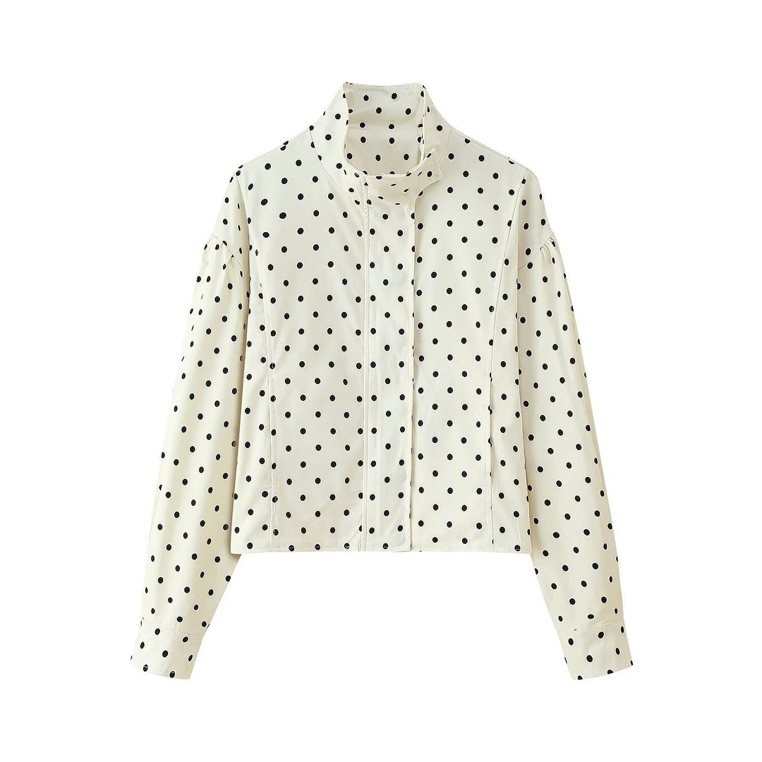 Dame trendy prikket Blousonjakke Stilla