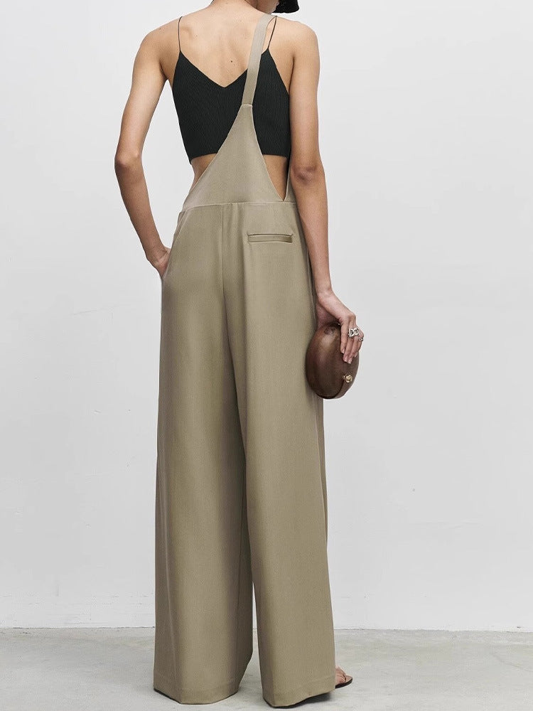 Dame Én-delt Overall med asymmetrisk Udsnit og bred Ben Stilla