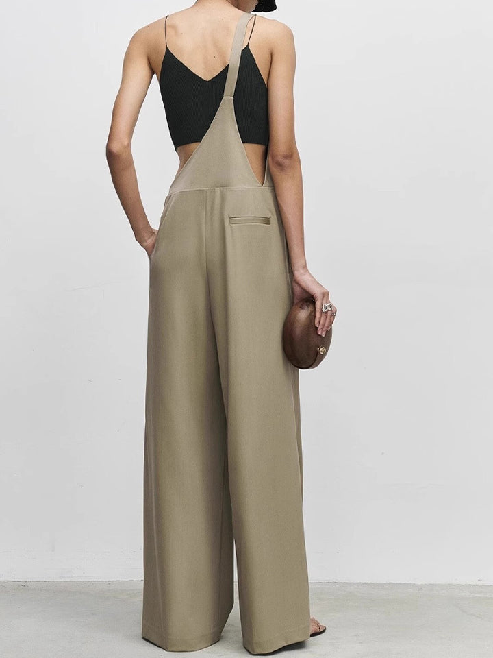 Dame Én-delt Overall med asymmetrisk Udsnit og bred Ben Stilla