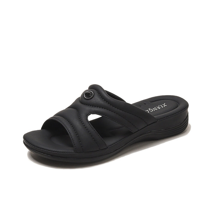 Dame Komfort-sandaler med trendy snit og ergonomisk indlægssål Stilla