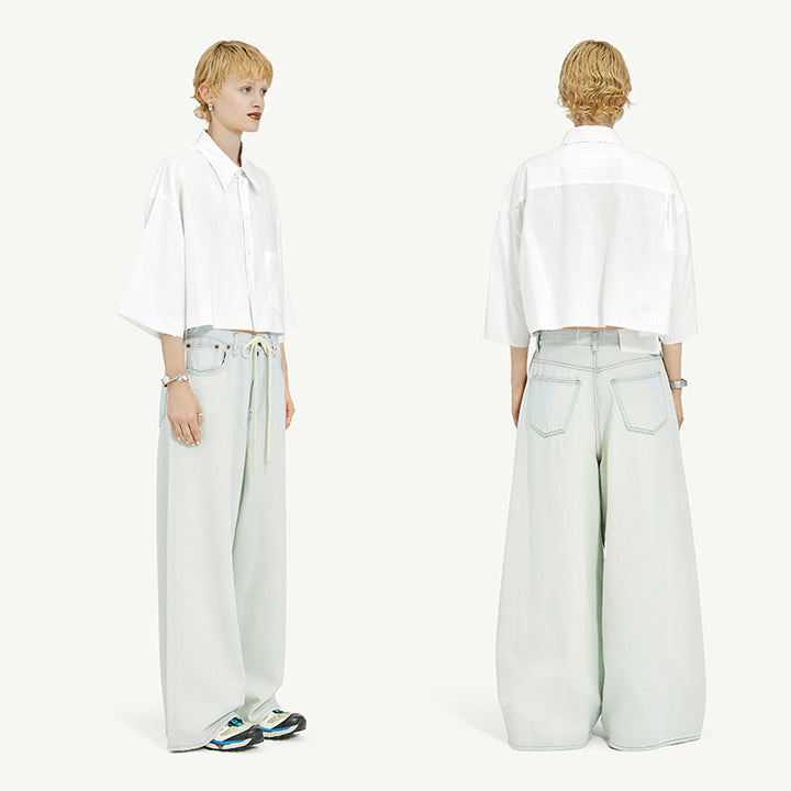 Dame løse jeans med afslappet gummibånd Stilla
