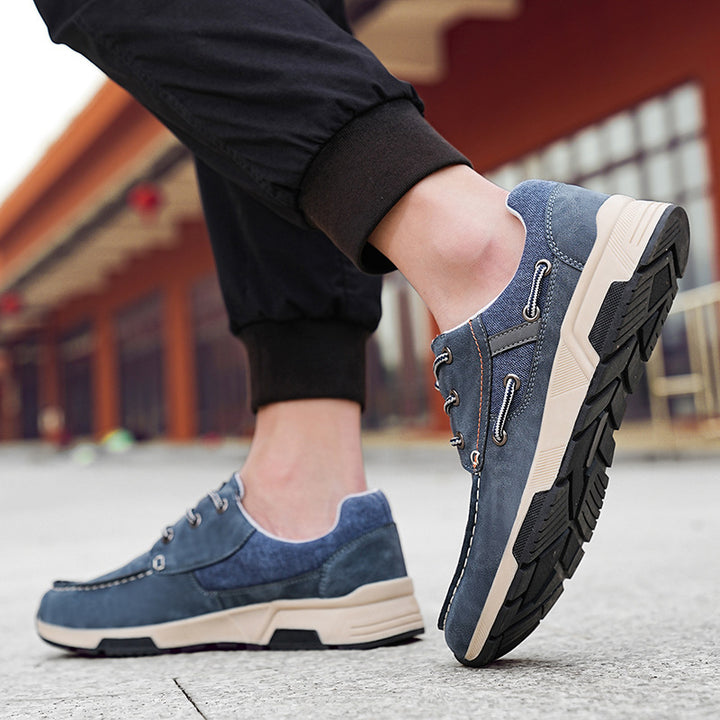 Herre nan mokassin-inspireret city-sneaker med profileret gummisål og polstret hælkant Skovae