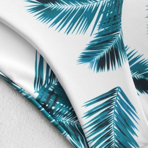 Dame Bikini-sæt med tropisk print Bralette Stilla