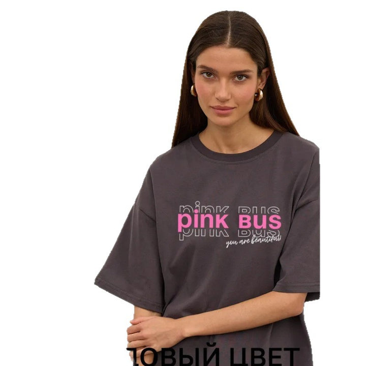 Dame T-shirt med afslappet vintage-inspiration og inspirerende tryk Stilla