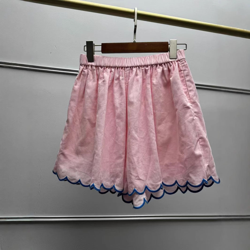 Damebluse med håndlavede florale broderier og løs pasform Stilla