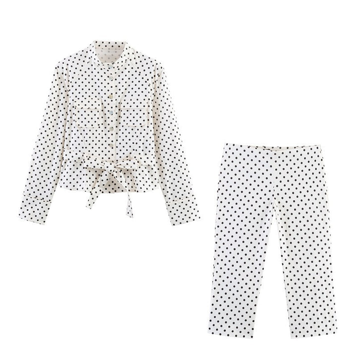 Dame Mode Culotte-Bukser i tidløst prik-design Skovae