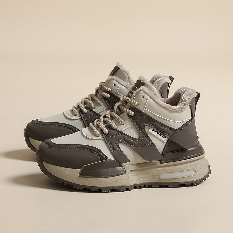 Dame Sporty High-Top Sneakers med varmt foer og skridsikker sål Stilla