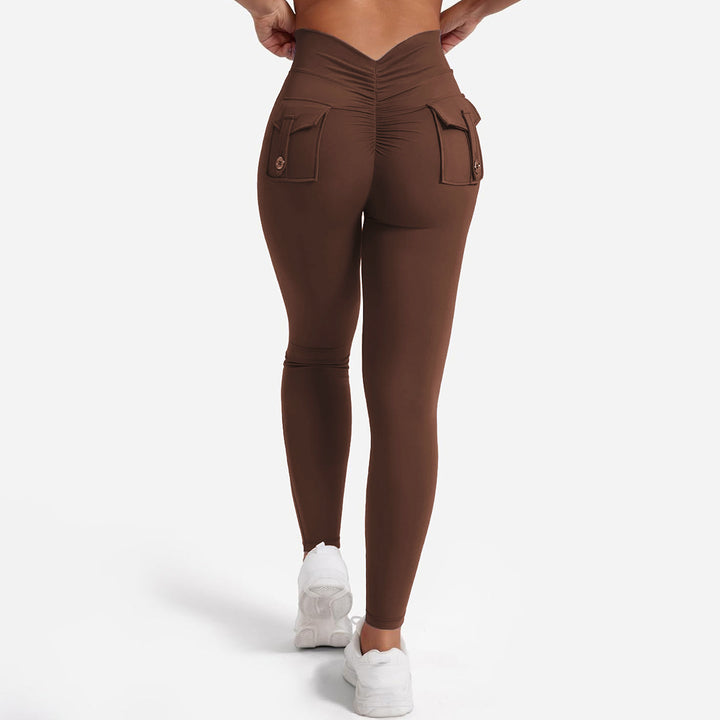 Dame Højtaljede Sportleggings med praktiske lommer Stilla
