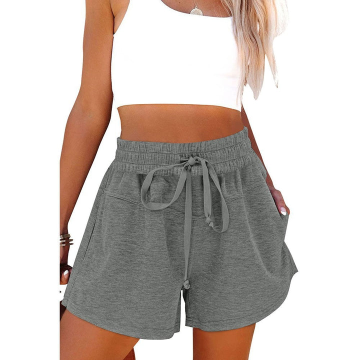Damessport shorts med elastisk talje og praktiske lommer Stilla