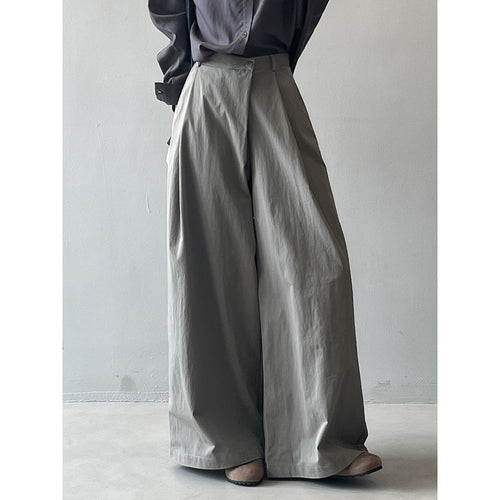 Dame bred Culotte-bukser med elegante foldedetaljer og høj talje pasform Stilla