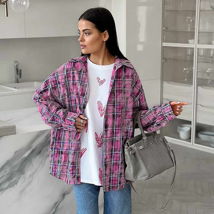 Dame Oversized Skovmandsskjorte med afslappet snit Stilla