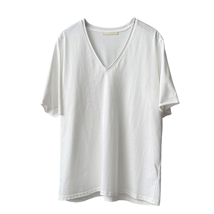 Dame V-hals T-shirt med afslappet pasform Stilla