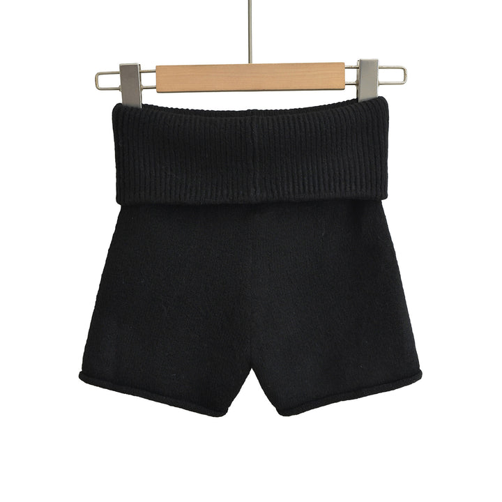 Dame Sporty shorts med højt liv og elastisk ribkant Stilla