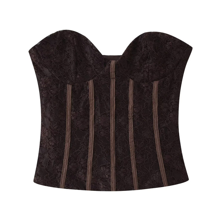 Dame Spids-Corsage top med flatterende snit Skovae