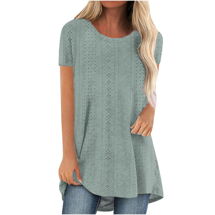 Stilfuld dame kortærmet tunika T-shirt Stilla