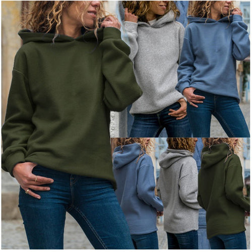 Kvinders oversized hættetrøje lavet af blødt fleece Stilla