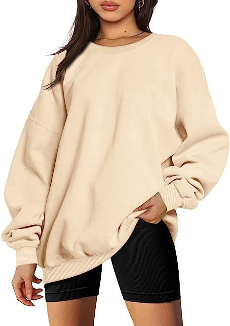 Kvinders sweatshirt i høj kvalitets bomuldsblanding og afslappet design Skovae