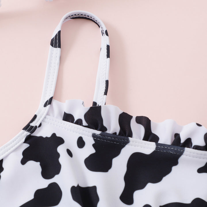 Dame Bikini-sæt med trendy ko-mønster og komfortable stropper Stilla