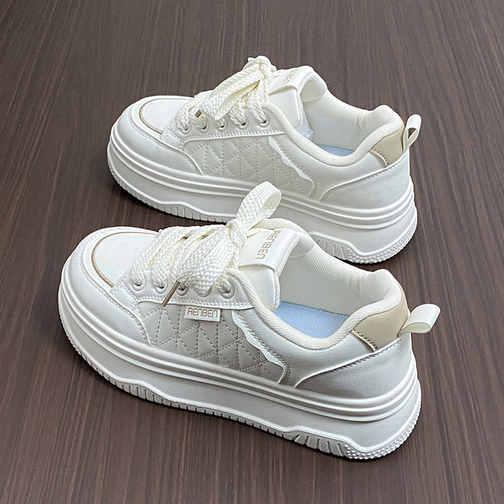 Dame Komfortable Plateau-Sneakers med forstærket sål og åndbar konstruktion Stilla