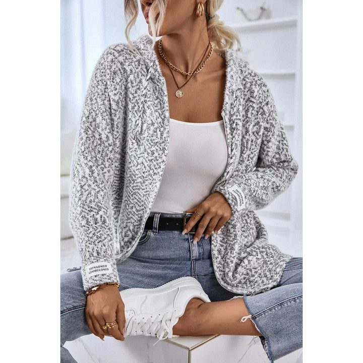 Femme Cozy Boucle Strik Hoodie Stilla