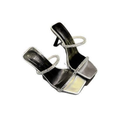 Dame stilfulde sandaler med funklende strassdetaljer Stilla